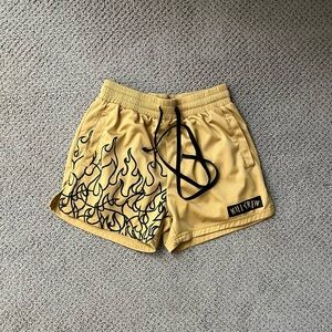 Kill Crew Muay Thai Flame Shorts (Mid Thigh Cut)